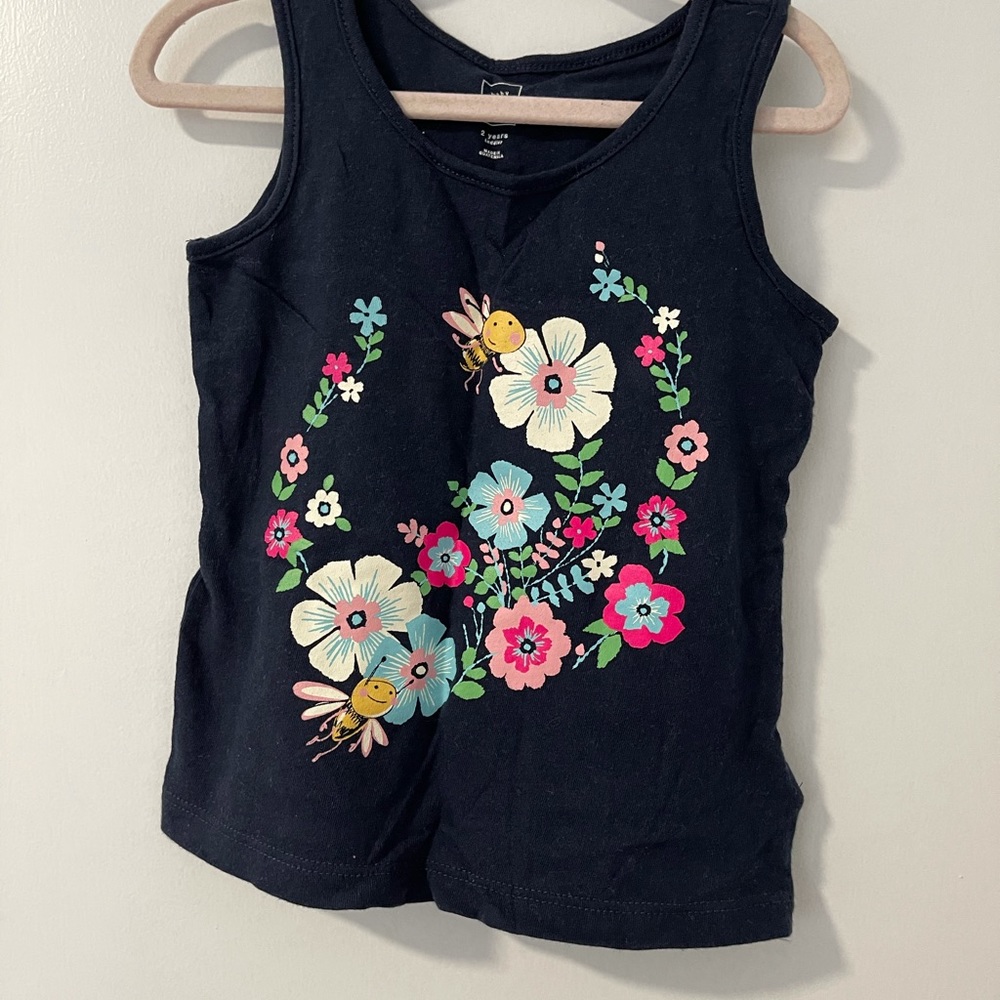 Bee with Flowers Tank Top
